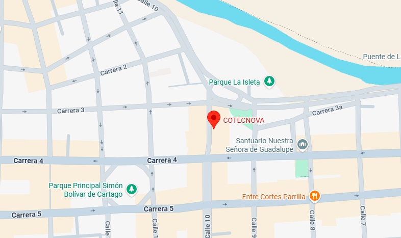 Mapa de Cotecnova, Cra. 4 #7-25, Cartago